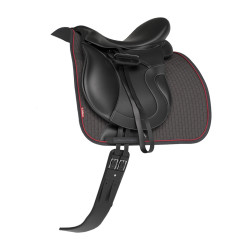 Tapete LeMieux Suede Dressage Square Cinza Bord&amp;amp;amp;amp;amp;ocirc;