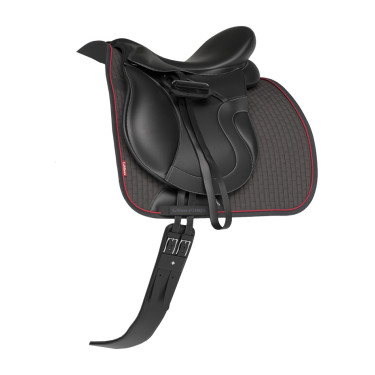 Tapete LeMieux Suede Dressage Square Cinza Bord&amp;amp;amp;amp;amp;ocirc;