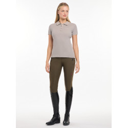 Polo LeMieux Clássico Cinza Azul-marinho