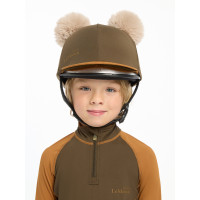 Gorro com dois pompons Mini LeMieux Alpino Castanho