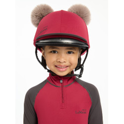 Gorro com dois pompons Mini LeMieux Brasa Bordô Gorro com dois pompons Mini LeMieux Brasa Bordô