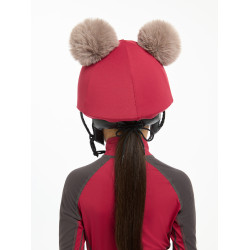Gorro com dois pompons Mini LeMieux Brasa Bordô Gorro com dois pompons Mini LeMieux Brasa Bordô