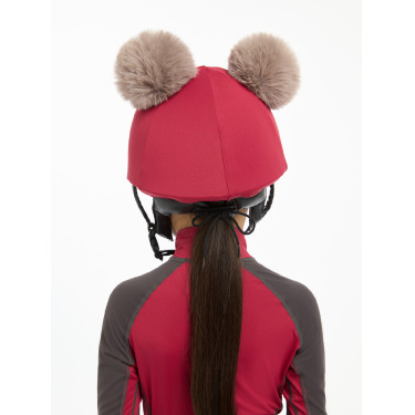 Gorro com dois pompons Mini LeMieux Brasa Bordô Gorro com dois pompons Mini LeMieux Brasa Bordô