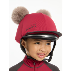 Gorro com dois pompons Mini LeMieux Brasa Bordô Gorro com dois pompons Mini LeMieux Brasa Bordô