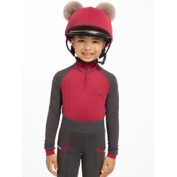 Gorro com dois pompons Mini LeMieux Brasa Bordô Gorro com dois pompons Mini LeMieux Brasa Bordô