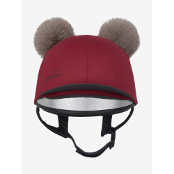 Gorro com dois pompons Mini LeMieux Brasa Bordô Gorro com dois pompons Mini LeMieux Brasa Bordô