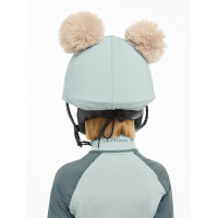 Gorro com dois pompons Mini LeMieux Alpino Castanho