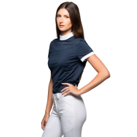 Wettkampfpolo Flags & Cup Isla Kurzarm Branco