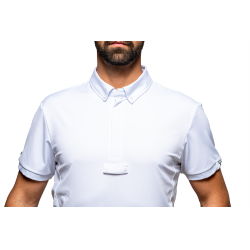 Pólo de competição Flags & Cup menino Wako de mangas curtas Branco