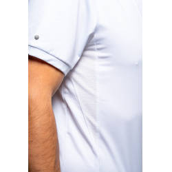 Pólo de competição Flags & Cup menino Wako de mangas curtas Branco