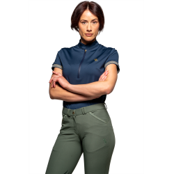 Polo Flags & Cup feminino Artesia Marinho Azul-marinho