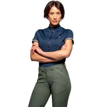 Polo Flags & Cup feminino Artesia Marinho Azul-marinho