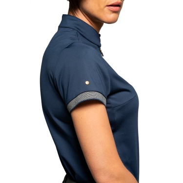 Polo Flags & Cup feminino Artesia Marinho Azul-marinho