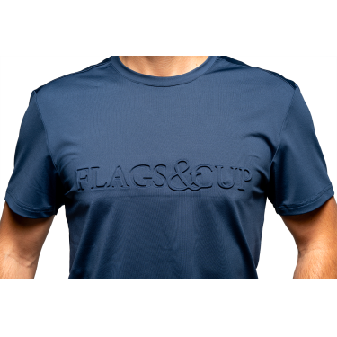 T-shirt Flags & Cup menino Fresco Marinho Azul-marinho