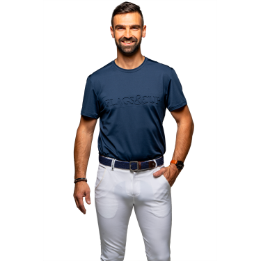 T-shirt Flags & Cup menino Fresco Marinho Azul-marinho