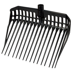 Cabeça de forquilha para aparas EcoFork Kerbl Preto Cabeça de forquilha para aparas EcoFork Kerbl Preto