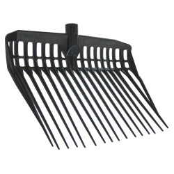 Cabeça de forquilha para aparas EcoFork Kerbl Preto Cabeça de forquilha para aparas EcoFork Kerbl Preto