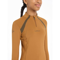 Roupa interior de malha Mia LeMieux Young Rider de mangas compridas Gengibre Castanho Roupa interior de malha Mia LeMieux Young Rider de mangas compridas Gengibre Castanho