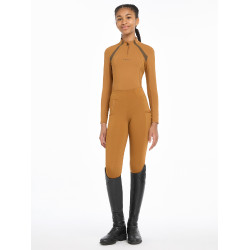 Roupa interior de malha Mia LeMieux Young Rider de mangas compridas Gengibre Castanho Roupa interior de malha Mia LeMieux Young Rider de mangas compridas Gengibre Castanho