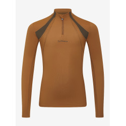 Roupa interior de malha Mia LeMieux Young Rider de mangas compridas Gengibre Castanho Roupa interior de malha Mia LeMieux Young Rider de mangas compridas Gengibre Castanho