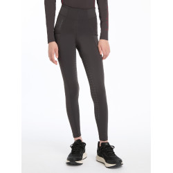 Legging LeMieux Orla Jovem Cavaleiro Cinza Bord&amp;ocirc;