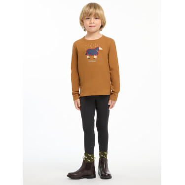 Camiseta de mangas compridas Mini LeMieux Jessie Gengibre Castanho