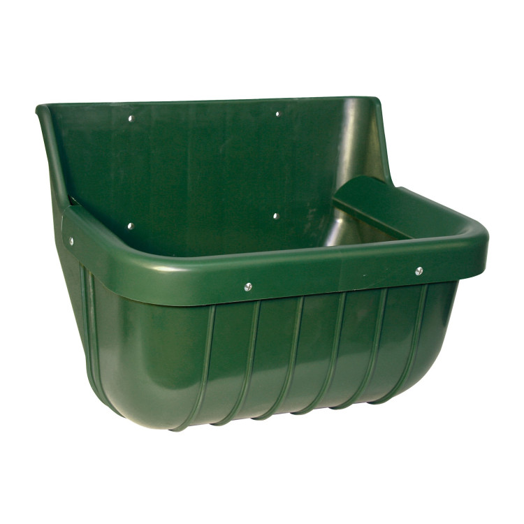 Comedouro plast. retangular 15l verde Comedouro plast. retangular 15l verde