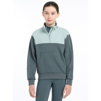 Suéter LeMieux com zíper Quart Kate Young Rider Petróleo / azul glaciar