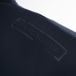 Suéter com zíper Flags & Cup masculino Perico Marinho Azul-marinho