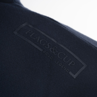 Suéter com zíper Flags & Cup masculino Perico Marinho Azul-marinho