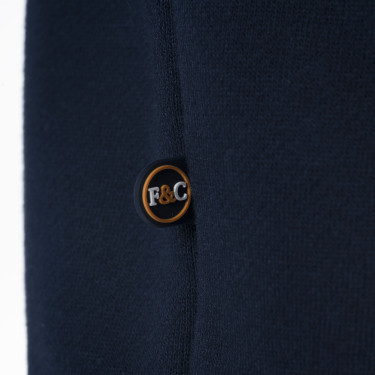 Suéter com zíper Flags & Cup masculino Perico Marinho Azul-marinho