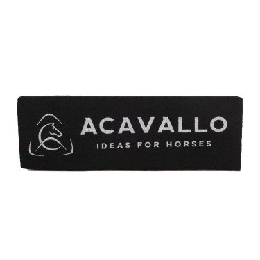 Protetor de queixo e nariz em neoprene Acavallo Preto Protetor de queixo e nariz em neoprene Acavallo Preto