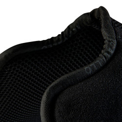 Amortecedor MF DS SW-3DS em camurça com grip em gel plano Acavallo Preto Amortecedor MF DS SW-3DS em camurça com grip em gel plano Acavallo Preto