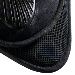 Amortecedor MF DS SW-3DS em camurça com grip em gel plano Acavallo Preto Amortecedor MF DS SW-3DS em camurça com grip em gel plano Acavallo Preto
