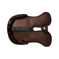 Amortecedor Piuma-FS WFS-FS com bolsas em camurça e elevador frontal Acavallo Castanho / castanho Amortecedor Piuma-FS WFS-FS com bolsas em camurça e elevador frontal Acavallo Castanho / castanho