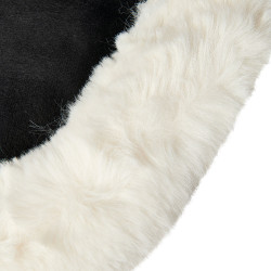 Amortecedor Piuma-FS WFS-FS com bolsas em camurça e elevador traseiro Acavallo Preto / natural