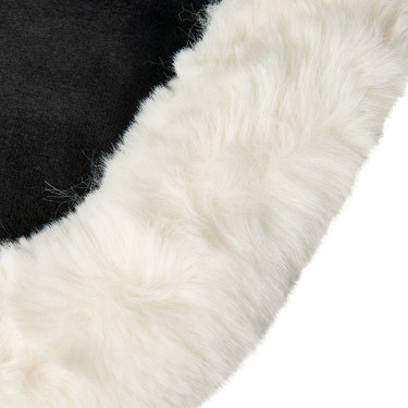 Amortecedor Piuma-FS WFS-FS com bolsas em camurça e elevador traseiro Acavallo Preto / natural