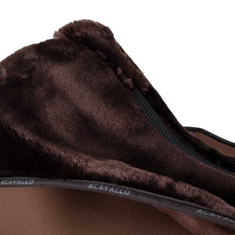 Sela DS CW-3DS louvre em forma com interior em pele de carneiro sintética Acavallo Sela DS CW-3DS louvre em forma com interior em pele de carneiro sintética Acavallo