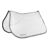 Almofada de sela JS CW-3DS em espuma de memória 3D spacer Acavallo Branco