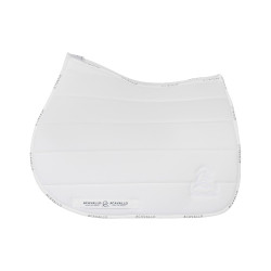 Almofada de sela JS CW-3DS acolchoada louvre e bambu Acavallo Branco