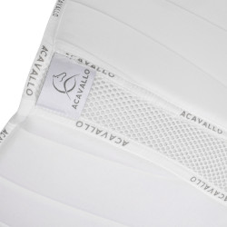 Almofada de sela JS CW-3DS acolchoada louvre e bambu Acavallo Branco