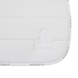 Almofada de sela JS CW-3DS acolchoada louvre e bambu Acavallo Branco