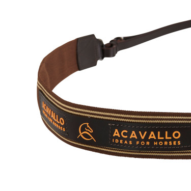 Peitoral simples com faixa elástica Acavallo Castanho escuro Peitoral simples com faixa elástica Acavallo Castanho escuro