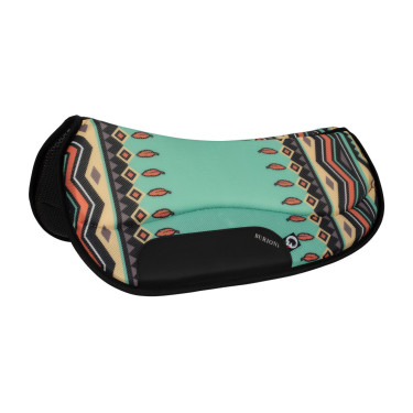 Sela de equitação TTech Barrel novo design Burioni Verde índigo Multicolor