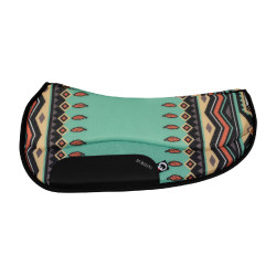 Sela de equitação TTech Barrel novo design Burioni Verde índigo Multicolor