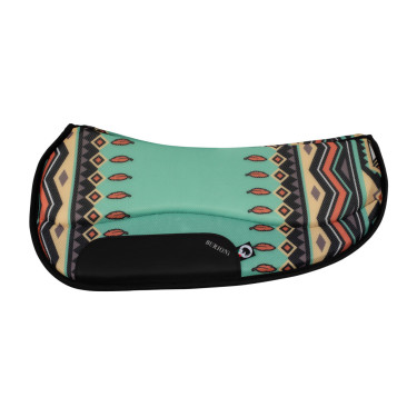 Sela de equitação TTech Barrel novo design Burioni Verde índigo Multicolor