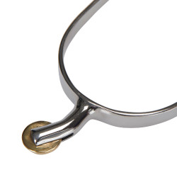 Éperons anglais avec molette courbée horizontale Equestro