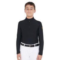 Roupa íntima básica para meninos em tecido técnico Equestro Preto