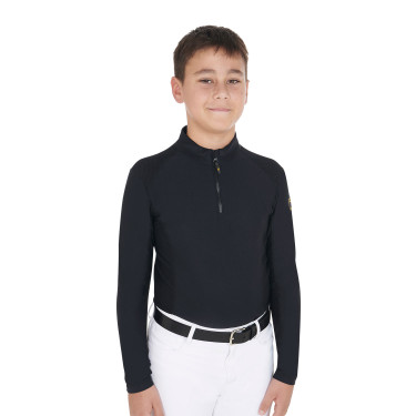 Roupa íntima básica para meninos em tecido técnico Equestro Preto