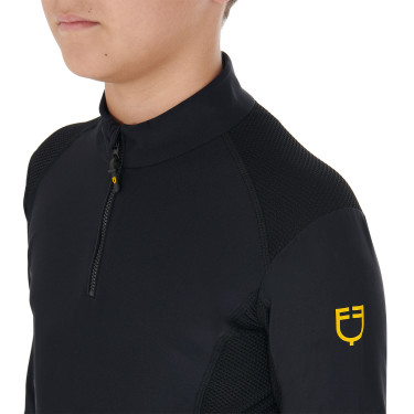 Roupa íntima básica para meninos em tecido técnico Equestro Preto
